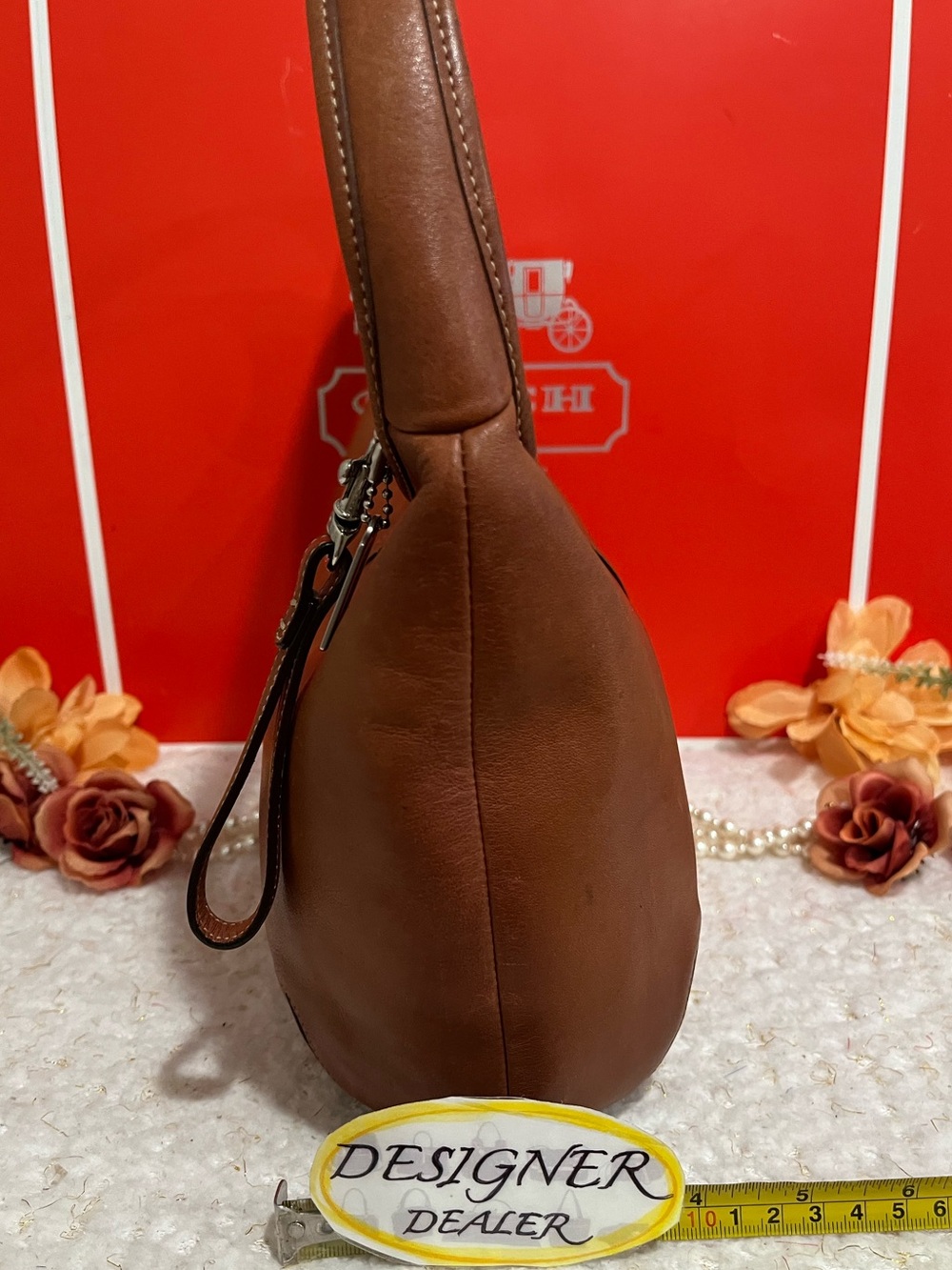 COACH Vintage Ergo British Tan Leather Hobo Shoulder Bag 9226 VGC! HTF! 💎💎 - Picture 10 of 14
